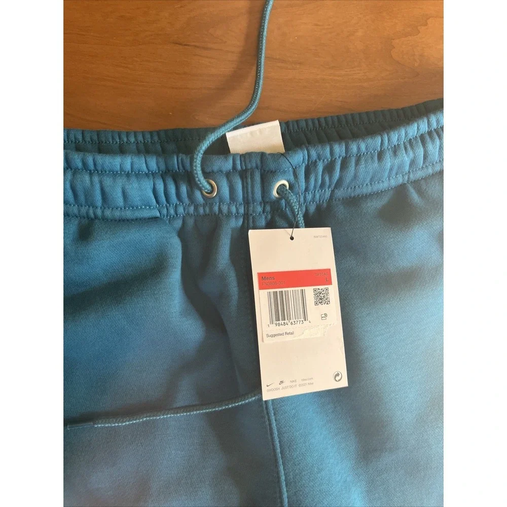 Nike Club Fleece Pants Men's Size Large Green Abyss FN3808-301 NEW WITH TAGS
